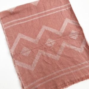 H&M Accessories - H&M Desert Rose Pink Geometric Blanket Scarf NWT H&M Accessories - H&M Desert Rose Pink Geometric Blanket Scarf NWT